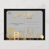 PixDezines San Francisco日付の保存 案内ポストカード (裏面)