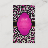PixDezines Sassy cheetahプリント/diy背景 名刺 (裏面)