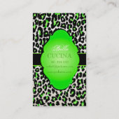 PixDezines Sassy cheetahプリント/diy背景 名刺 (裏面)