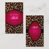 PixDezines Sassy cheetahプリント/diy背景 名刺 (正面/裏面)