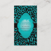 PixDezines Sassy cheetahプリント/diy背景 名刺 (裏面)