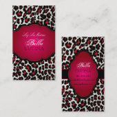 PixDezines Sassy cheetahプリント/diy背景 名刺 (正面/裏面)