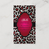 PixDezines Sassy cheetahプリント/diy背景 名刺 (裏面)
