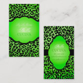 PixDezines Sassy cheetahプリント/diy背景 名刺 (正面/裏面)