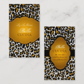 PixDezines Sassy cheetahプリント/diy背景 名刺 (正面/裏面)