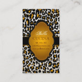 PixDezines Sassy cheetahプリント/diy背景 名刺 (裏面)