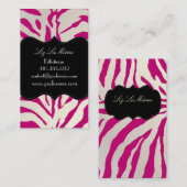 PixDezines Sassy zebra print 名刺 (正面/裏面)