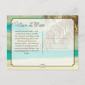 PixDezines/save日付/ヴィンテージハワイ 案内ポストカード (裏面)