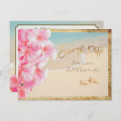 PixDezines/save日付/ヴィンテージハワイ 案内ポストカード (正面/裏面)