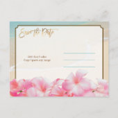 PixDezines/save日付/ヴィンテージハワイ 案内ポストカード (裏面)