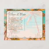 PixDezines/save日付/ヴィンテージハワイ 案内ポストカード (裏面)