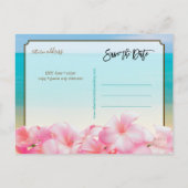 PixDezines/save日付/ヴィンテージハワイ 案内ポストカード (裏面)