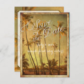 PixDezines/save日付/ヴィンテージハワイ 案内ポストカード (正面/裏面)