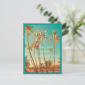 PixDezines/save日付/ヴィンテージハワイ 案内ポストカード (スタンド正面)