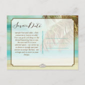 PixDezines/save日付/ヴィンテージビーチ 案内ポストカード (裏面)