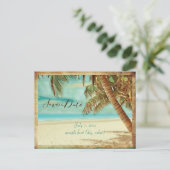 PixDezines/save日付/ヴィンテージビーチ 案内ポストカード (スタンド正面)