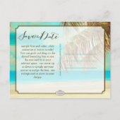 PixDezines/save日付/ヴィンテージビーチ 案内ポストカード (裏面)