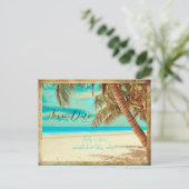 PixDezines/save日付/ヴィンテージビーチ 案内ポストカード (スタンド正面)