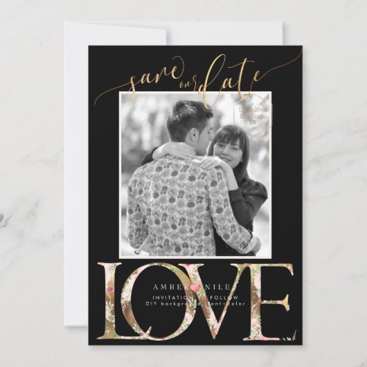 PixDezines Save Date/ Botanica Love セーブザデート (正面)