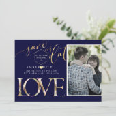 PixDezines Save Date/ Botanica Love/ 偽のゴールド セーブザデート (スタンド正面)
