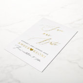 PixDezines Save our Date Luxe Calligraphy 箔招待状 (回転した状態)