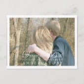 PixDezines Save the Date/ファンシーなスクリプト 案内ポストカード (正面)