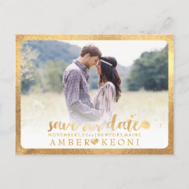 PixDezines Save the Date/ブラッシュスクリプト 案内ポストカード