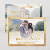 PixDezines Save the Date/ブラッシュスクリプト 案内ポストカード (正面/裏面)