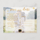 PixDezines Save the Date/ブラッシュスクリプト 案内ポストカード (裏面)