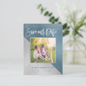 PixDezines Save the Date / モダンなDIYカラー 案内ポストカード (スタンド正面)