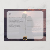 PixDezines Save the Date/偽の金 案内ポストカード (裏面)