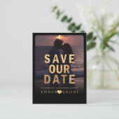 PixDezines Save the Date/偽の金 案内ポストカード (スタンド正面)