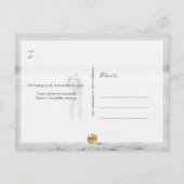 PixDezines Save the Date Luxe Script DIY Color ポストカード (裏面)