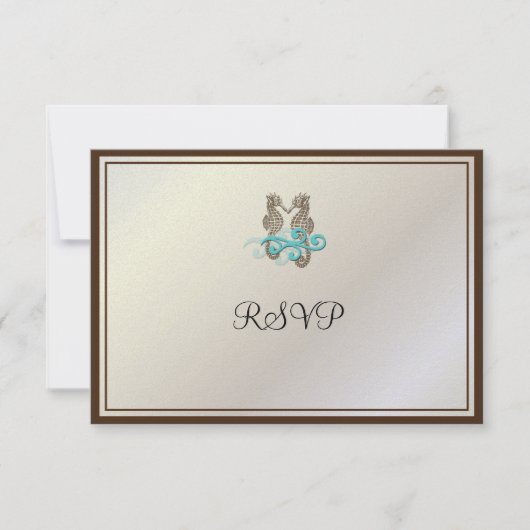 PixDezines Sea Horses RSVP (正面)