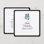 PixDezines seahoos/diy背景+フォント 招待状 (正面/裏面)