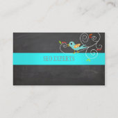 PixDezines SEO/blue bird/DIY背景色 名刺 (裏面)