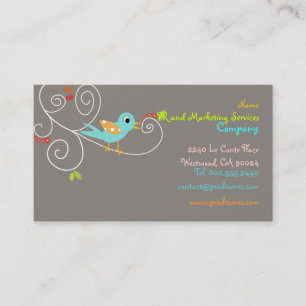 PixDezines SEO/blue bird/DIY背景色 名刺