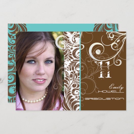 PixDezines Sgaritial, Bellissimo Damask（PixDezines 招待状 (正面/裏面)