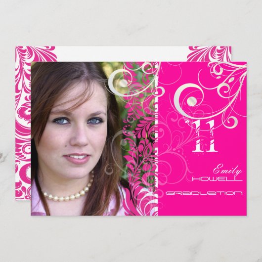 PixDezines Sgaritial, Bellissimo Damask（PixDezines 招待状 (正面/裏面)