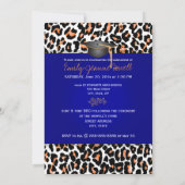 PixDezines Sgaritial Orange Leopard/DIYカラー 招待状 (裏面)