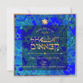 PixDezines Shabbat Diner/DIY背景色 招待状 (裏面)
