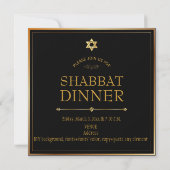 PixDezines Shabbat Diner/DIY背景色 招待状 (裏面)