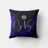 PixDezines Shine, Hanukkah|テンプル（ユダヤ教）メノラー クッション (裏面)