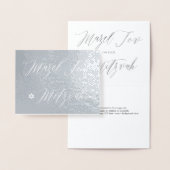 PixDezines Silver Mazel Tov書道 箔カード (ディスプレー)