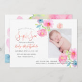 PixDezines SIP+SEE、WATERCOLOR FLOWERS 案内状 (正面/裏面)