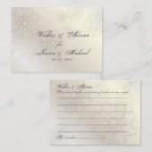 PixDezines Snow Flakes Wishes +アドバイスカード アドバイスカード (正面/裏面)