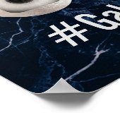 PixDezines Social Mediaハッシュタグ、パーティーポスター ポスター (角)