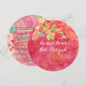 PixDezines sophieの庭/バットミッツヴァ 招待状 (正面/裏面)