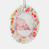 PixDezines sophie'ガーデンフォト/DIYフレームカラー セラミックオーナメント (右)