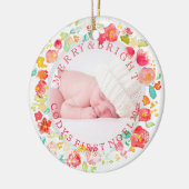 PixDezines sophie'ガーデンフォト/DIYフレームカラー セラミックオーナメント (左)